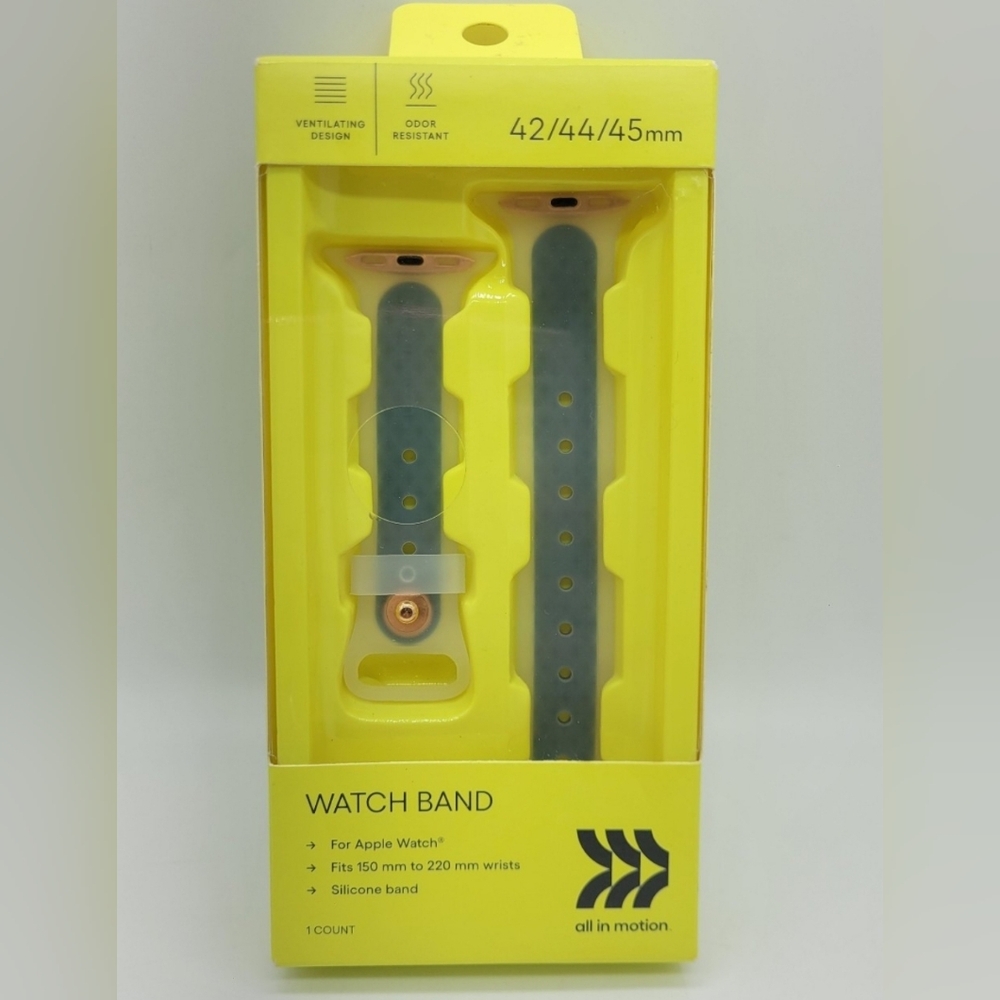 Apple Watch Band 42mm/44mm/45mm, Starless Night Blue Silicone Strap, All in Moti